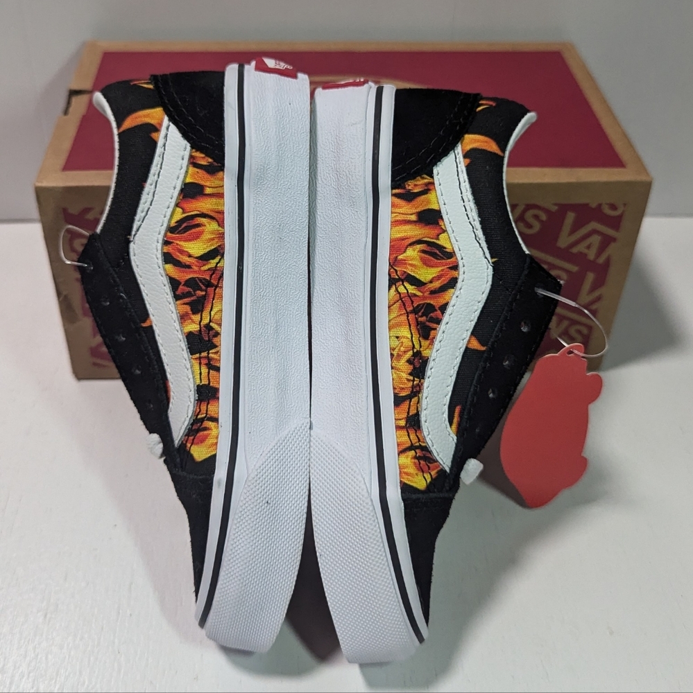Vans Kids Old Skool Digi Flame Black - Picture 7 of 10
